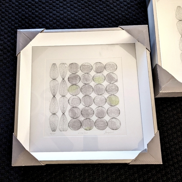 Original Two Piece Set Signed Evangeline Contemporary Prints - Picture 2 of 6